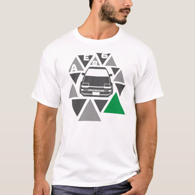 T-shirt Voiture de triangle - AE86- (Devant)