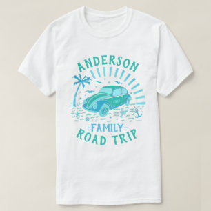 T-shirt Voiture de voyage en famille Personnalisé V2