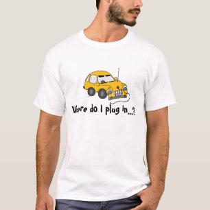 T-shirt voiture électrique jaune...