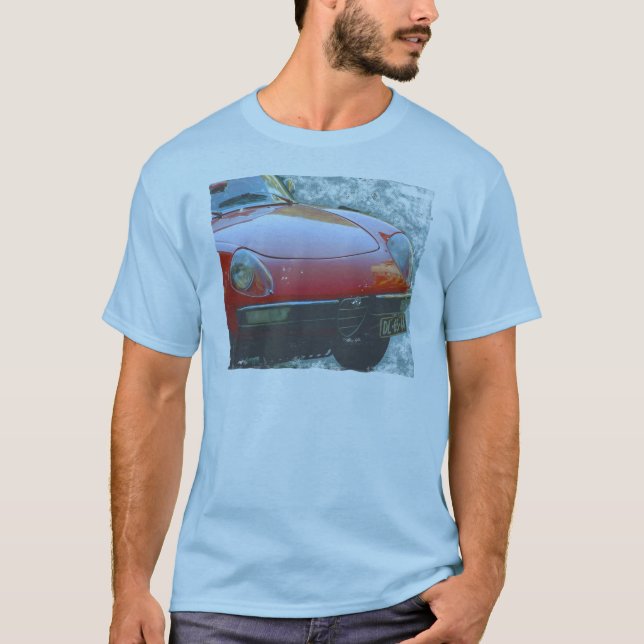 T-shirt Voiture européenne fraîche Alfa Romeo Spider (Devant)