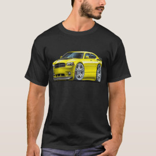 T-shirt Voiture jaune de Daytona de chargeur de Dodge