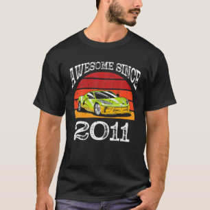 T-shirt Voiture Magnifique Depuis 2011 11E Anniversaire 11