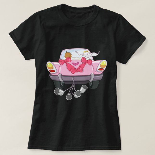 T-shirt Voiture Mariée 27 (Design devant)