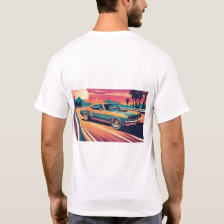 T-shirt Voiture musculaire classique 60`s