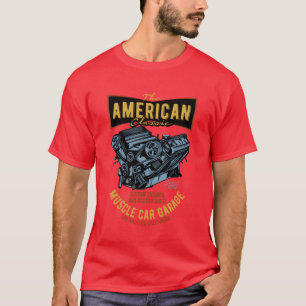 T-shirt voiture musculaire rétro classique américaine