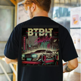 T-shirt Voiture Neon Grunge