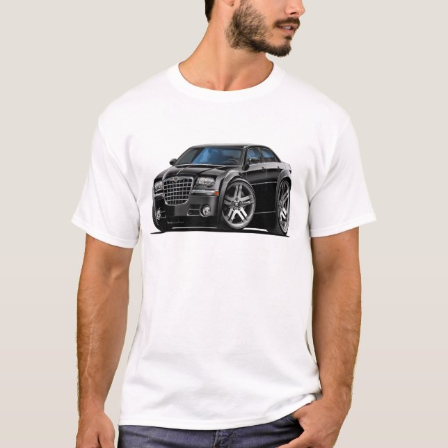 T-shirt Voiture noire de Chrysler 300 (Devant)