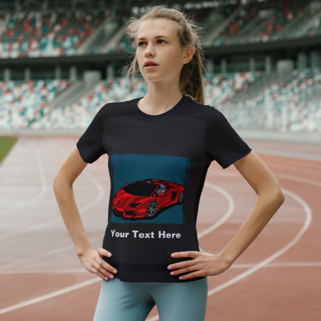 T-shirt voiture rouge (Créateur téléchargé)