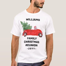 Voiture rouge personnalisée de la Réunion de Noël 