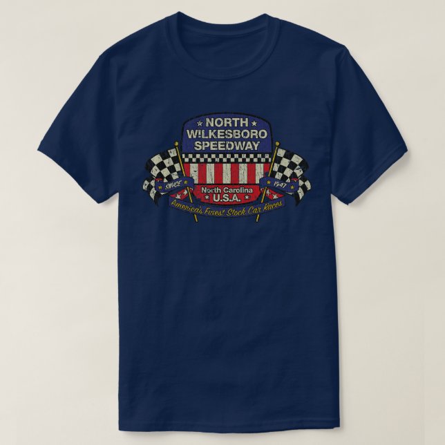 T-shirt Voiture stock course North Wilkesboro Speedway 194 (Design devant)