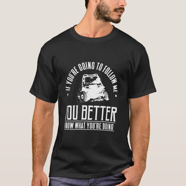 T-shirt Voiture Terrain Utilitaire Sxs Côté À Côté Utv Rov (Devant)