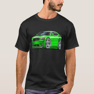 T-shirt Voiture verte de Daytona de chargeur de Dodge