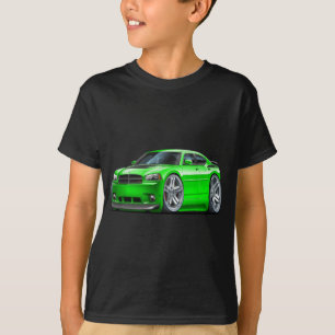 T-shirt Voiture verte de Daytona de chargeur de Dodge