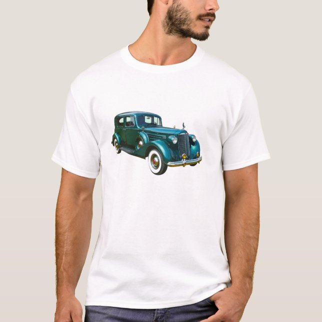 T-shirt Voiture verte de luxe de Packard (Devant)