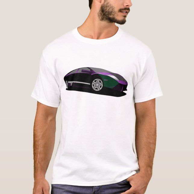 T-shirt Voiture violette (Devant)
