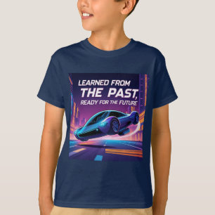 T-shirt Voiture volante futuriste avec citation inspirante