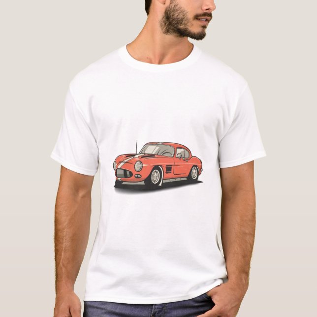 T-shirt voitures classiques (Devant)