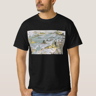 T-shirt Voitures futuristes de science-fiction vintage, ta