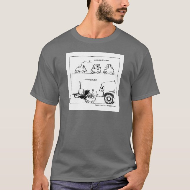 T-shirt Voitures intelligentes aux États-Unis (Devant)