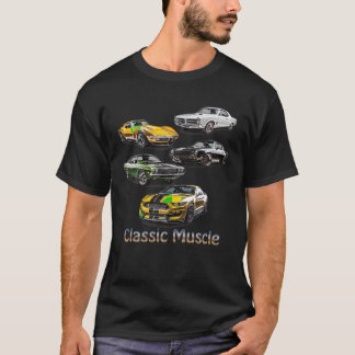 T-shirt Voitures musculaires américaines classiques T Vint