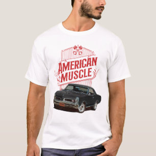 T-shirt Voitures musicales américaines en noir