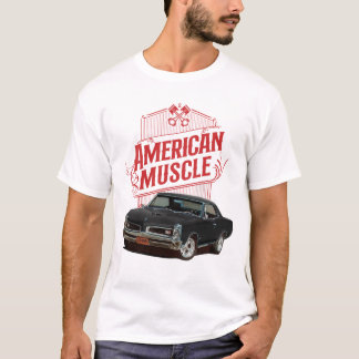T-shirt Voitures musicales américaines en noir