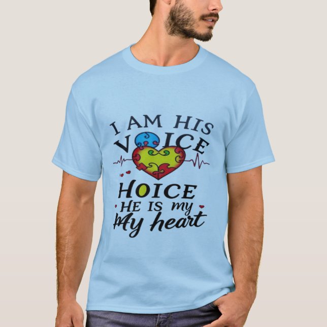 T-shirt Voix cardiaque de l'autisme (Devant)