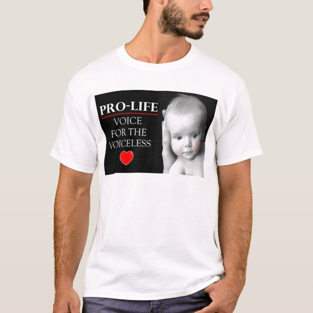 T-shirt Voix contre l'avortement et l'euthanasie pour (Devant)