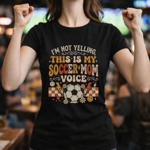 T-shirt Voix de Maman Rétro pour Jour de Match de Foot