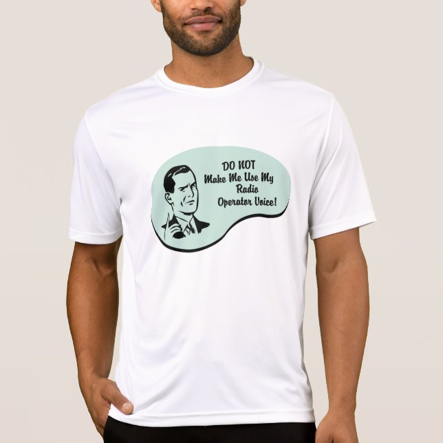 T-shirt Voix d'opérateur radio (Devant)