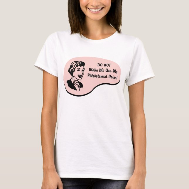 T-shirt Voix phlébotomiste (Devant)