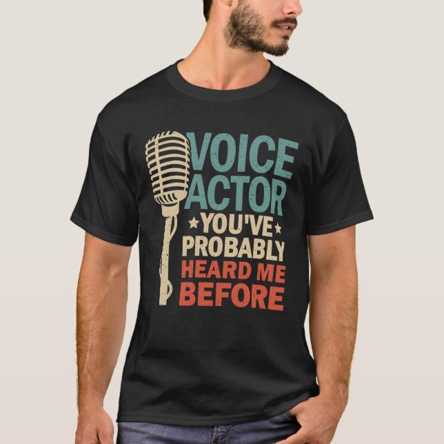 T-shirt Voix sur artiste acteur cadeau (Devant)