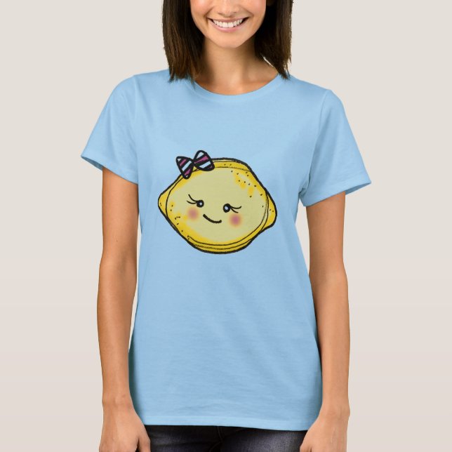 T-shirt vol25 tête de citron à joues rosey (Devant)