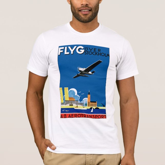 T-shirt Vol au-dessus de Stockholm (Devant)