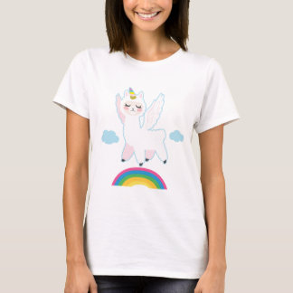 T-shirt Vol de licorne de lama