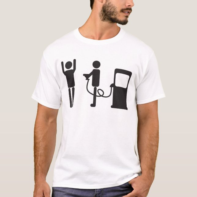T-shirt Vol de pompe à gaz (Devant)