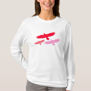 T-shirt Vol de trois aigles (rouge)