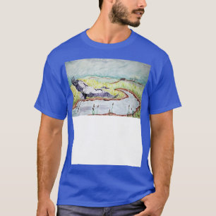 T-shirt Vol du grand héron bleu