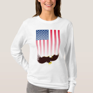 T-shirt Vol Eagle et drapeau américain