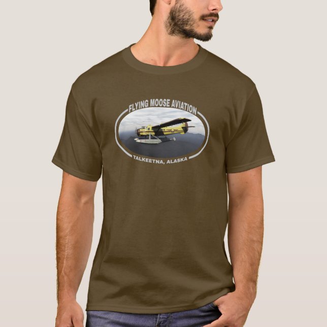 T-shirt Vol Moose Aviation de Havilland DH3-C Otter (Devant)