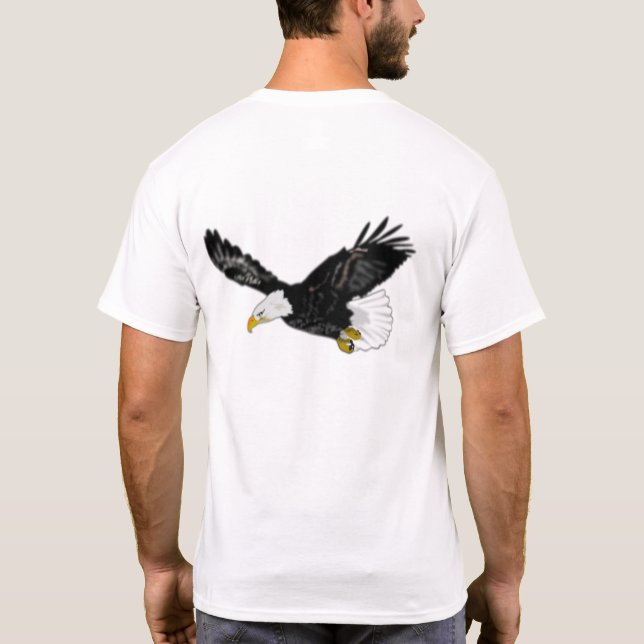 T-shirt volant d'aigle à tête blanche (Dos)