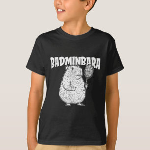 T-shirt Volant de badminton Capybara - Badminb de raquette