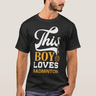 T-shirt Volant de Badminton Raquette Joueur de Badminton