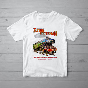 T-shirt Volant Scotsman Steam Train Anglais Locomotive