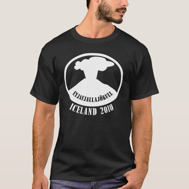 T-shirt Volcan 2010 de l'Islande (Devant)