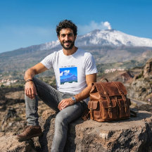 Volcan Etna fumant sous un jour ensoleillé