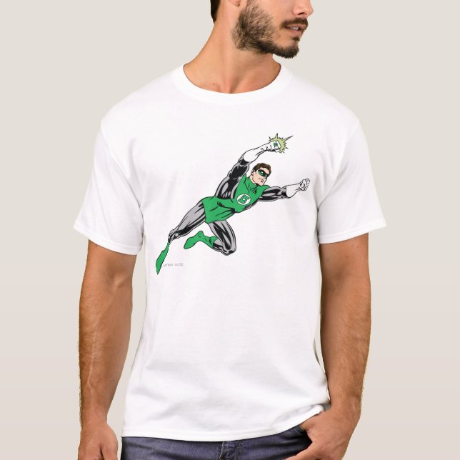 T-shirt Voler à droite de la lanterne verte (Devant)