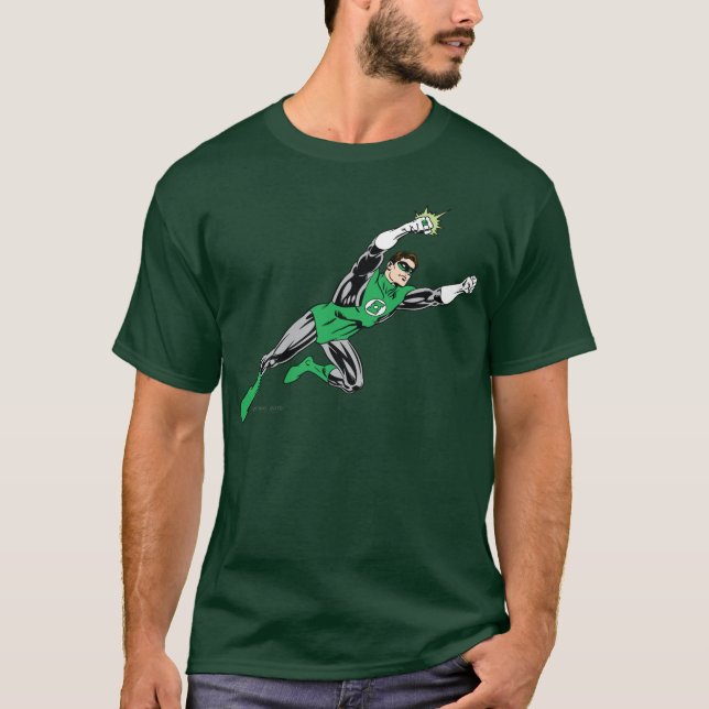T-shirt Voler à droite de la lanterne verte (Devant)