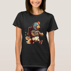 T-shirt Voler avec du poulet Jet Pack