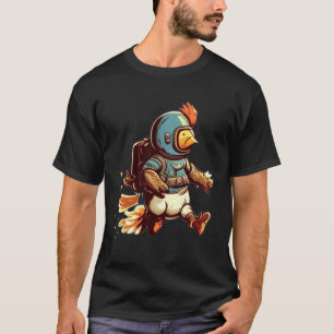 T-shirt Voler avec le poulet à réacteur